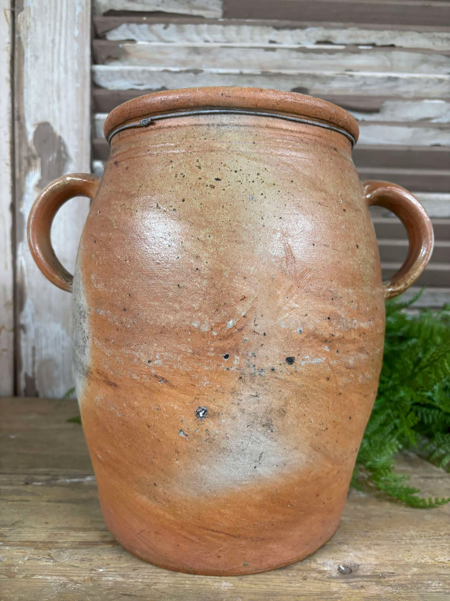 Fransk keramik krukke 014 - Billede 2