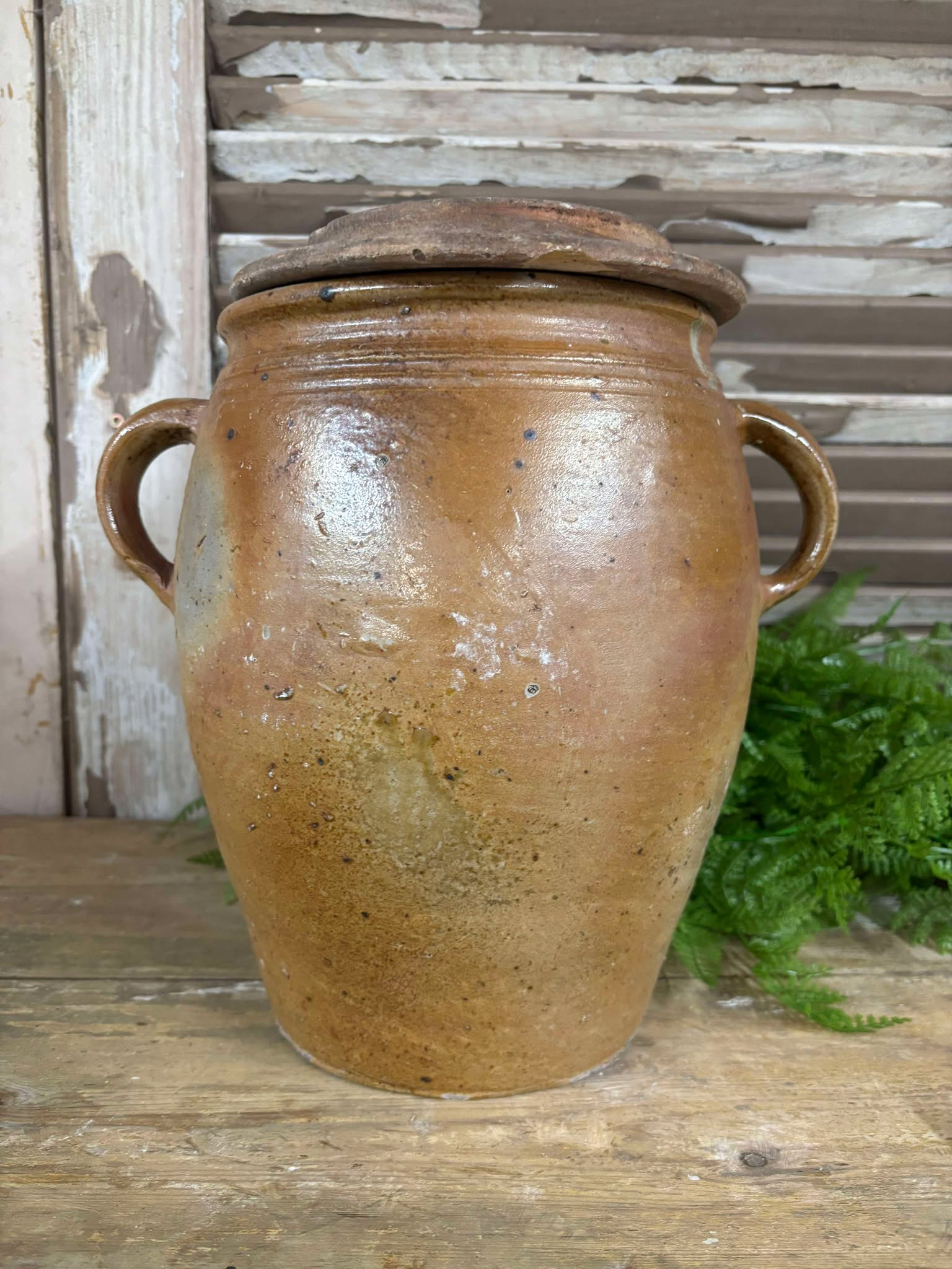 Fransk keramik krukke 010