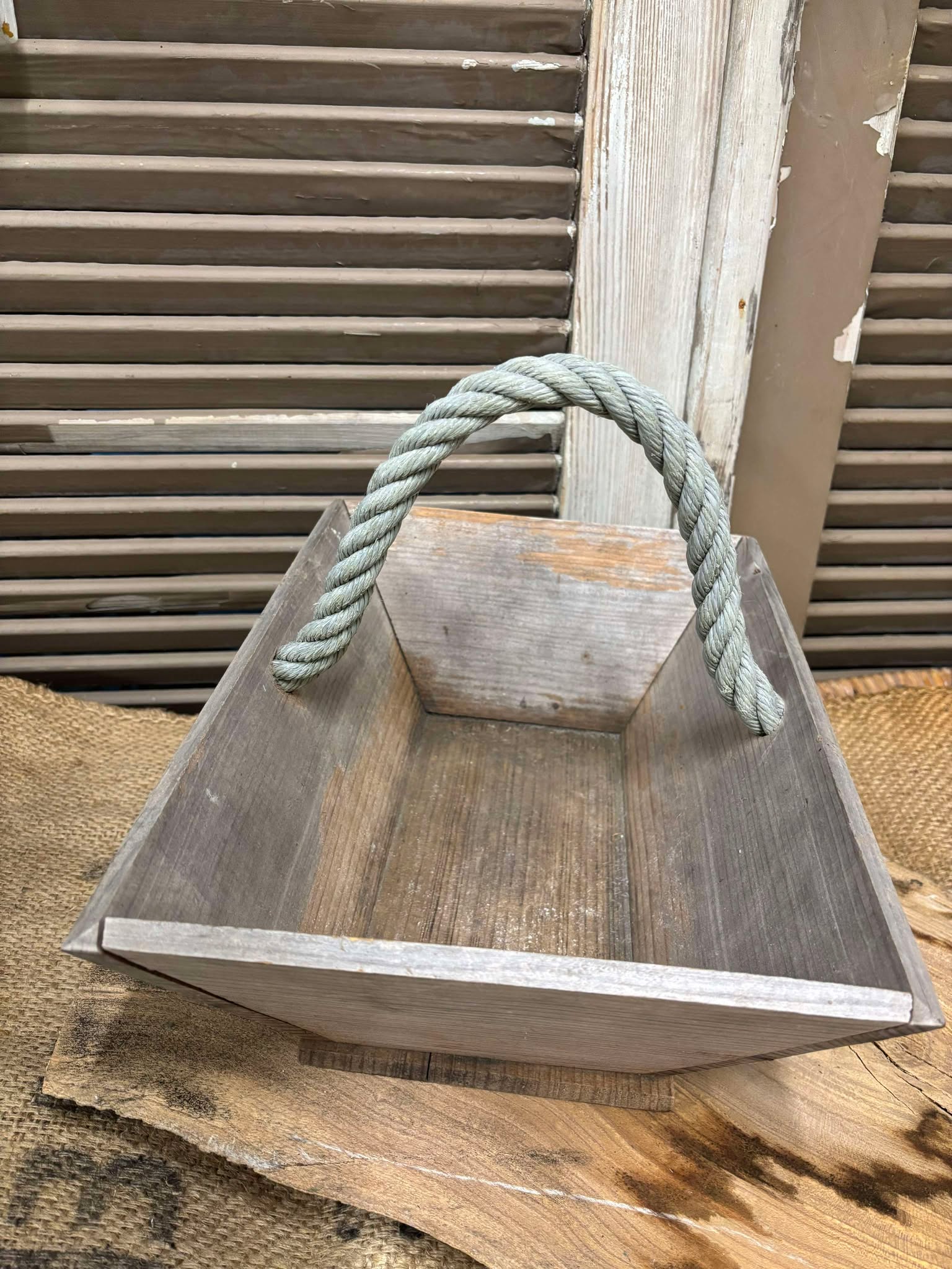 Træ kurv med hank TRÆK2 - Billede 2