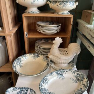 Fransk antik og vintage Fajance