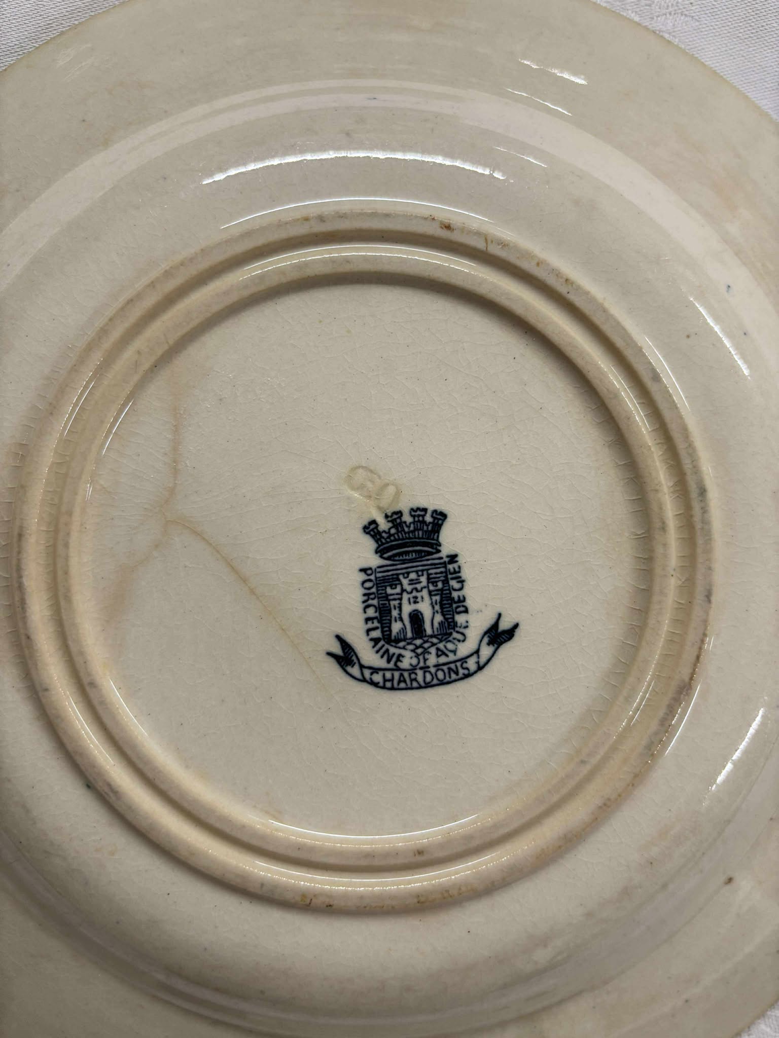 Tallerken Chardons Gien FRFAPO11 - Billede 2