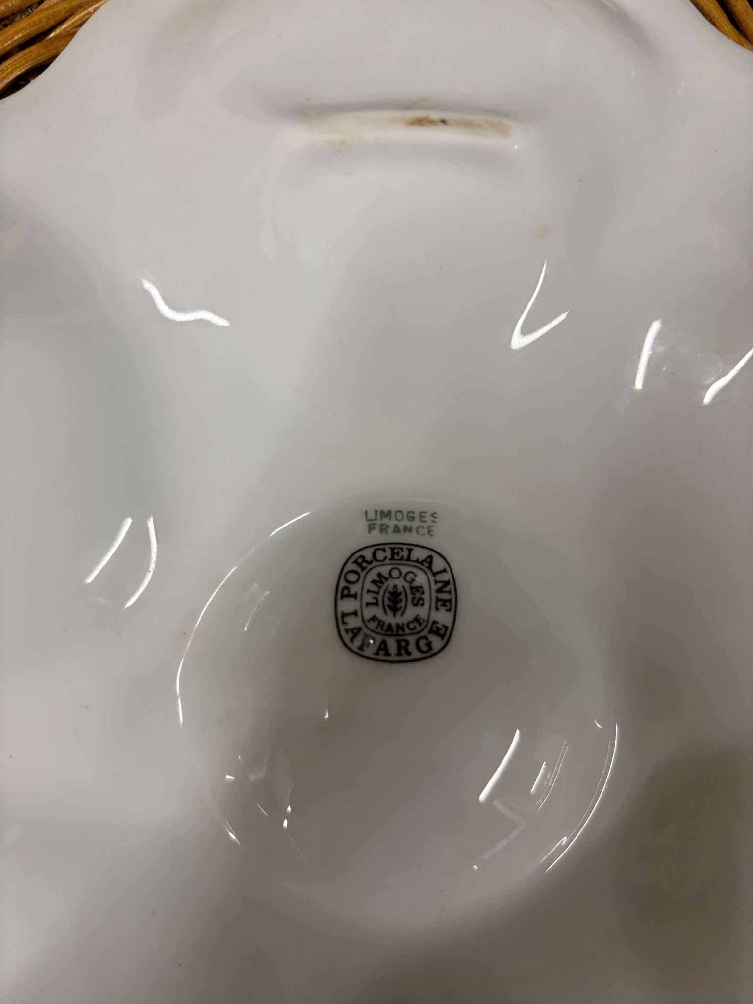 Østers-musling tallerken Lafarge Limoges France ØT17 - Billede 2