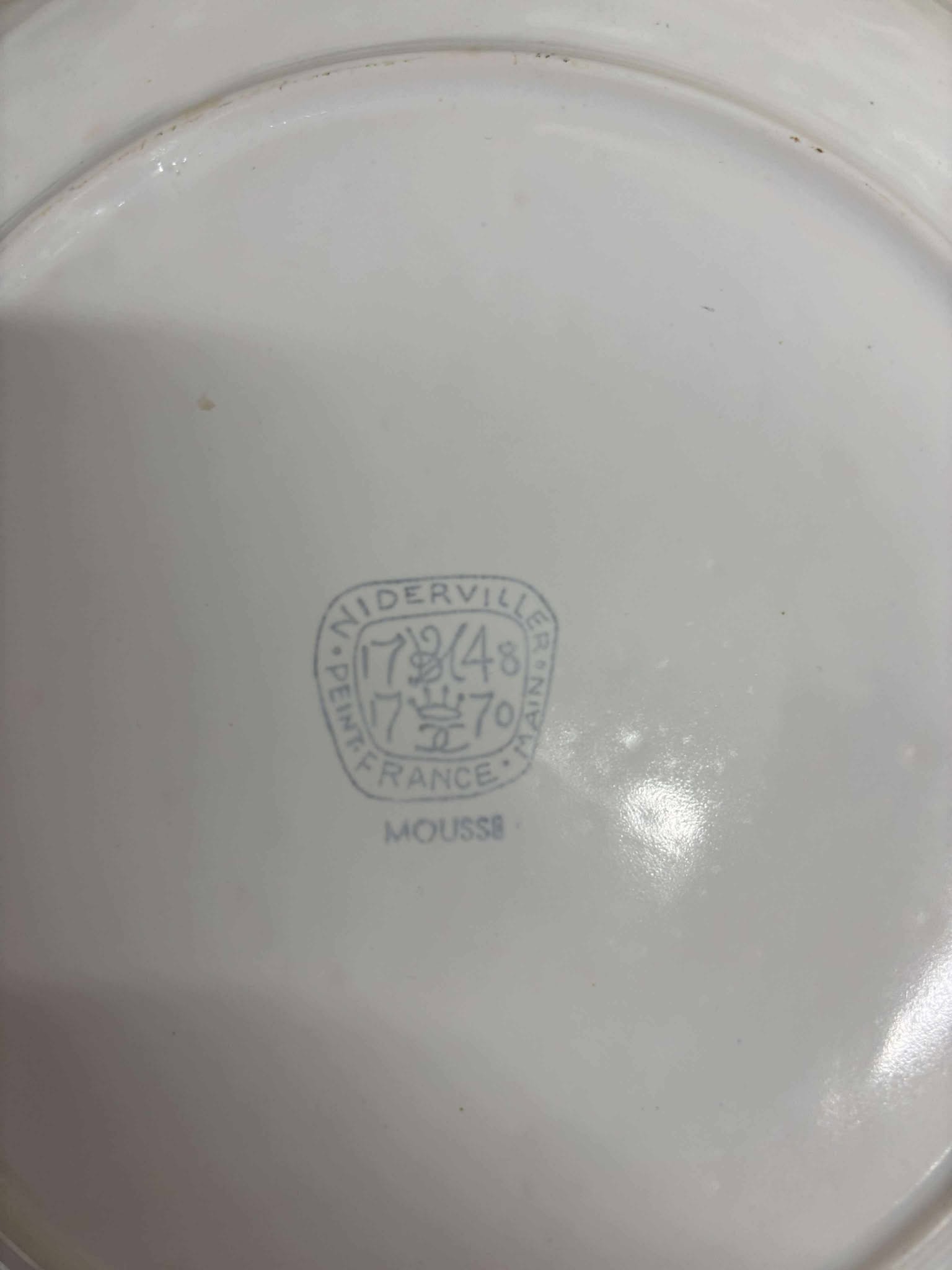 Østerstallerken Niderviller France ØT20 - Billede 2